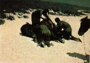 Frederic Remington Hungry Moon oil painting on canvas